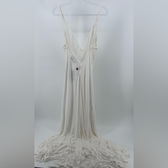 NWT Emilio Pucci White Knot Detail Sexy Wedding Dress Runway Gown US 10 IT 44 - Picture 8 of 16